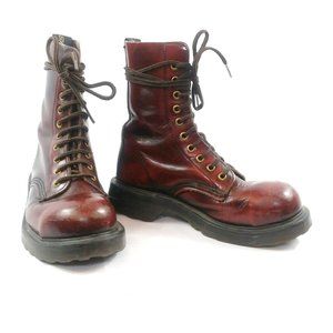 VTG 90s Shelly's London Steel Toe Combat Boots